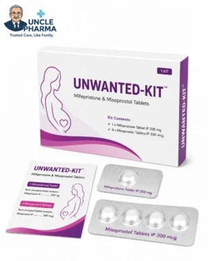 a close-up of a box Unwanted-Kit